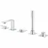 Смеситель для ванны GROHE Allure двухвентильный, на 5 отверстий, на край ванны, хром (25221001) Смеситель для ванны GROHE Allure двухвентильный, на 5 отверстий, на край ванны, хром (25221001)