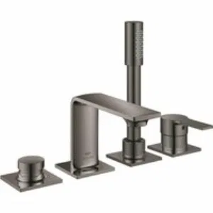 Смеситель для ванны GROHE Allure на 4 отверстия, на край ванны, темный графит глянец (19316A01) Смеситель для ванны GROHE Allure на 4 отверстия, на край ванны, темный графит глянец (19316A01)