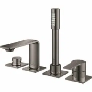 Смеситель для ванны GROHE Allure на 4 отверстия, на край ванны, темный графит глянец (19316A01) Смеситель для ванны GROHE Allure на 4 отверстия, на край ванны, темный графит глянец (19316A01)