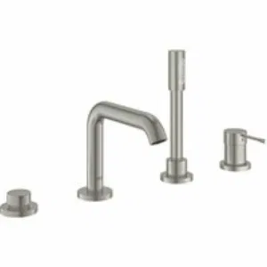Смеситель для ванны GROHE Essence на 4 отверстия, суперсталь (25251DC1) Смеситель для ванны GROHE Essence на 4 отверстия, суперсталь (25251DC1)