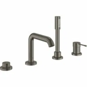Смеситель для ванны GROHE Essence на 4 отверстия, темный графит матовый (25251AL1) Смеситель для ванны GROHE Essence на 4 отверстия, темный графит матовый (25251AL1)