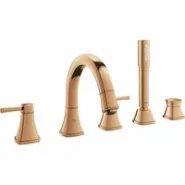 Смеситель для ванны GROHE Grandera двухвентильный, на 5 отверстий, на край ванны, теплый закат глянец (19919DA0)