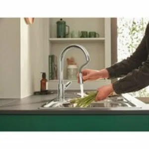 Смеситель для кухни GROHE BauCurve, хром (30547000) Смеситель для кухни GROHE BauCurve, хром (30547000)