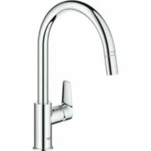 Смеситель для кухни GROHE BauEdge с вытяжным изливом, хром (30536000) Смеситель для кухни GROHE BauEdge с вытяжным изливом, хром (30536000)