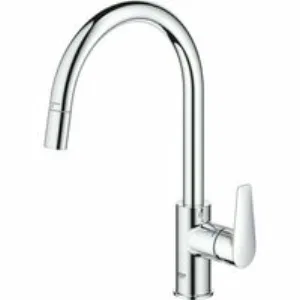 Смеситель для кухни GROHE BauEdge с вытяжным изливом, хром (30536000) Смеситель для кухни GROHE BauEdge с вытяжным изливом, хром (30536000)