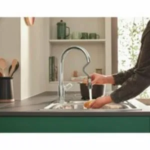 Смеситель для кухни GROHE BauLoop с вытяжным изливом, хром (30543000) Смеситель для кухни GROHE BauLoop с вытяжным изливом, хром (30543000)