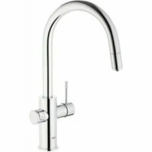 Смеситель для кухни GROHE Blue Professional с вытяжным изливом, функцией фильтрации, системой охлаждения и газирования воды, Wi-Fi, хром (313 Смеситель для кухни GROHE Blue Professional с вытяжным изливом, функцией фильтрации, системой охлаждения и газирования воды, Wi-Fi, хром (313