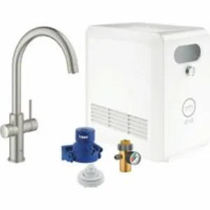 Смеситель для кухни GROHE Blue Professional с функцией фильтрации, с системой охлаждения и газирования воды, Wi-Fi, суперсталь (31323DC2) Смеситель для кухни GROHE Blue Professional с функцией фильтрации, с системой охлаждения и газирования воды, Wi-Fi, суперсталь (31323DC2)