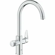Смеситель для кухонной мойки GROHE Blue Pure BauCurve с функцией фильтрации, без фильтра в комплекте, хром (30580000)