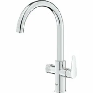 Смеситель для кухонной мойки GROHE Blue Pure BauCurve с функцией фильтрации, без фильтра в комплекте, хром (30580000) Смеситель для кухонной мойки GROHE Blue Pure BauCurve с функцией фильтрации, без фильтра в комплекте, хром (30580000)