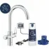 Смеситель для кухонной мойки GROHE Blue Pure BauCurve с функцией фильтрации, с фильтром в комплекте, хром (30581000) Смеситель для кухонной мойки GROHE Blue Pure BauCurve с функцией фильтрации, с фильтром в комплекте, хром (30581000)