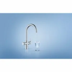 Смеситель для кухонной мойки GROHE Blue Pure BauCurve с функцией фильтрации, с фильтром UltraSafe в комплекте, хром (30582000) Смеситель для кухонной мойки GROHE Blue Pure BauCurve с функцией фильтрации, с фильтром UltraSafe в комплекте, хром (30582000)
