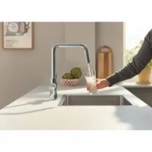 Смеситель для кухонной мойки GROHE Blue Pure Eurosmart с функцией фильтрации, без фильтра в комплекте, хром (30583000) Смеситель для кухонной мойки GROHE Blue Pure Eurosmart с функцией фильтрации, без фильтра в комплекте, хром (30583000)