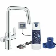 Смеситель для кухонной мойки GROHE Blue Pure Eurosmart с функцией фильтрации, с фильтром в комплекте, хром (30584000)