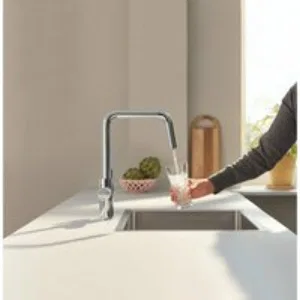 Смеситель для кухонной мойки GROHE Blue Pure Eurosmart с функцией фильтрации, с фильтром в комплекте, хром (30584000) Смеситель для кухонной мойки GROHE Blue Pure Eurosmart с функцией фильтрации, с фильтром в комплекте, хром (30584000)