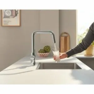 Смеситель для кухонной мойки GROHE Blue Pure Eurosmart с функцией фильтрации, с фильтром в комплекте, хром (30584000) Смеситель для кухонной мойки GROHE Blue Pure Eurosmart с функцией фильтрации, с фильтром в комплекте, хром (30584000)