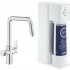 Смеситель для кухонной мойки GROHE Blue Pure Eurosmart с функцией фильтрации, с фильтром обратного осмоса в комплекте, хром (30586000) Смеситель для кухонной мойки GROHE Blue Pure Eurosmart с функцией фильтрации, с фильтром обратного осмоса в комплекте, хром (30586000)