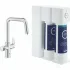Смеситель для кухонной мойки GROHE Blue Pure Eurosmart с функцией фильтрации, с фильтром обратного осмоса с минерализацией в комплекте, хром (30587000) Смеситель для кухонной мойки GROHE Blue Pure Eurosmart с функцией фильтрации, с фильтром обратного осмоса с минерализацией в комплекте, хром (30587000)