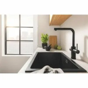 Смеситель для кухонной мойки GROHE Blue Pure Minta c вытяжным изливом, функцией фильтрации, без фильтра в комплекте, фантомный черный (30590KF0) Смеситель для кухонной мойки GROHE Blue Pure Minta c вытяжным изливом, функцией фильтрации, без фильтра в комплекте, фантомный черный (30590KF0)