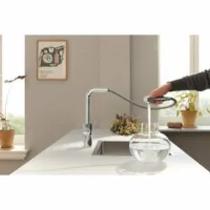Смеситель для кухонной мойки GROHE Blue Pure Minta с функцией фильтрации, без фильтра в комплекте, хром (30590000) Смеситель для кухонной мойки GROHE Blue Pure Minta с функцией фильтрации, без фильтра в комплекте, хром (30590000)