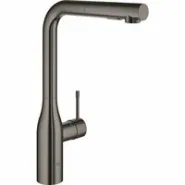 Смеситель для кухни GROHE Essence с вытяжным изливом 2jet, темный графит глянцевый (30504A00)