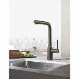 Смеситель для кухни GROHE Essence с вытяжным изливом 2jet, темный графит матовый (30504AL0) Смеситель для кухни GROHE Essence с вытяжным изливом 2jet, темный графит матовый (30504AL0)