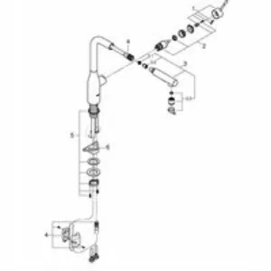 Смеситель для кухни GROHE Essence с вытяжным изливом 2jet, теплый закат глянец (30504DA0) Смеситель для кухни GROHE Essence с вытяжным изливом 2jet, теплый закат глянец (30504DA0)