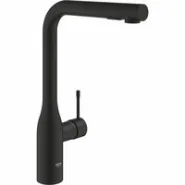 Смеситель для кухни GROHE Essence с вытяжным изливом 2jet, фантомный черный (30504KF0)