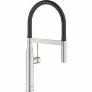 Смеситель для кухни GROHE Essence c профессиональным изливом, суперсталь (30503DC0)