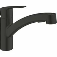 Смеситель для кухни GROHE Start c вытяжным изливом 2jet, черный (303072431)