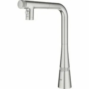 Смеситель для кухни GROHE Zedra SmartControl с вытяжным изливом 2jet, суперсталь (31886DC0) Смеситель для кухни GROHE Zedra SmartControl с вытяжным изливом 2jet, суперсталь (31886DC0)