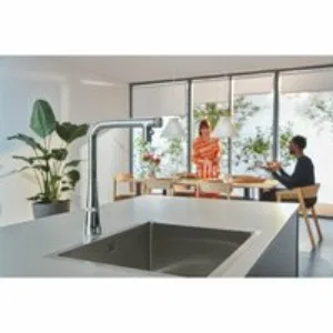 Смеситель для кухни GROHE Zedra SmartControl с вытяжным изливом 2jet, хром (31886000) Смеситель для кухни GROHE Zedra SmartControl с вытяжным изливом 2jet, хром (31886000)