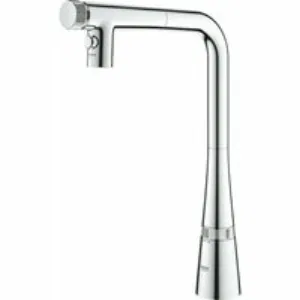Смеситель для кухни GROHE Zedra SmartControl с вытяжным изливом 2jet, хром (31886000) Смеситель для кухни GROHE Zedra SmartControl с вытяжным изливом 2jet, хром (31886000)