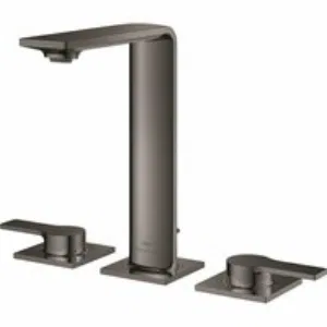 Смеситель для раковины GROHE Allure на 3 отверстия, с донным клапаном, M-Size, темный графит глянец (20188A01) Смеситель для раковины GROHE Allure на 3 отверстия, с донным клапаном, M-Size, темный графит глянец (20188A01)