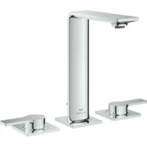Смеситель для раковины GROHE Allure на 3 отверстия, с донным клапаном, M-Size, хром (20188001) Смеситель для раковины GROHE Allure на 3 отверстия, с донным клапаном, M-Size, хром (20188001)