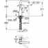 Смеситель для раковины GROHE Essence без донного клапана, L-size, фантомный черный (24177KF1) Смеситель для раковины GROHE Essence без донного клапана, L-size, фантомный черный (24177KF1)