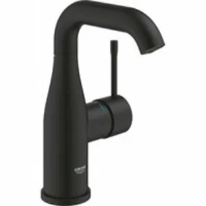Смеситель для раковины GROHE Essence без донного клапана, M-size, фантомный черный (24176KF1) Смеситель для раковины GROHE Essence без донного клапана, M-size, фантомный черный (24176KF1)
