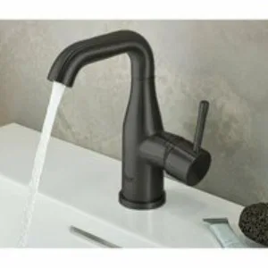 Смеситель для раковины GROHE Essence без донного клапана, M-size, фантомный черный (24176KF1) Смеситель для раковины GROHE Essence без донного клапана, M-size, фантомный черный (24176KF1)