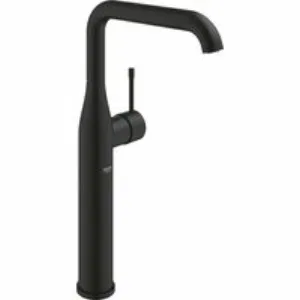 Смеситель для раковины GROHE Essence без донного клапана, XL-size, фантомный черный (24170KF1) Смеситель для раковины GROHE Essence без донного клапана, XL-size, фантомный черный (24170KF1)