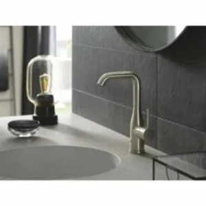 Смеситель для раковины GROHE Essence с донным клапаном, L-size, никель матовый (24174EN1) Смеситель для раковины GROHE Essence с донным клапаном, L-size, никель матовый (24174EN1)