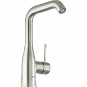 Смеситель для раковины GROHE Essence с донным клапаном, L-size, суперсталь (24174DC1) Смеситель для раковины GROHE Essence с донным клапаном, L-size, суперсталь (24174DC1)