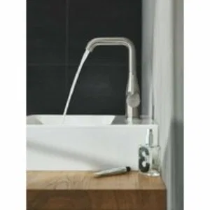 Смеситель для раковины GROHE Essence с донным клапаном, L-size, суперсталь (24174DC1) Смеситель для раковины GROHE Essence с донным клапаном, L-size, суперсталь (24174DC1)
