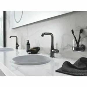 Смеситель для раковины GROHE Essence с донным клапаном, L-size, темный графит глянцевый (24174A01) Смеситель для раковины GROHE Essence с донным клапаном, L-size, темный графит глянцевый (24174A01)