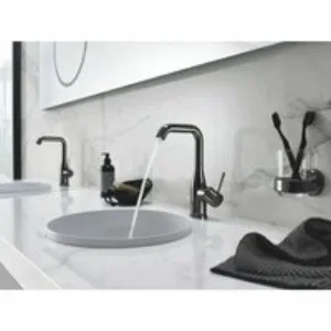 Смеситель для раковины GROHE Essence с донным клапаном, L-size, темный графит глянцевый (24174A01) Смеситель для раковины GROHE Essence с донным клапаном, L-size, темный графит глянцевый (24174A01)