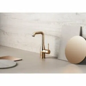 Смеситель для раковины GROHE Essence с донным клапаном, L-size, теплый закат глянец (24174DA1) Смеситель для раковины GROHE Essence с донным клапаном, L-size, теплый закат глянец (24174DA1)