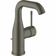 Смеситель для раковины GROHE Essence с донным клапаном, M-size, темный графит матовый (24173AL1)