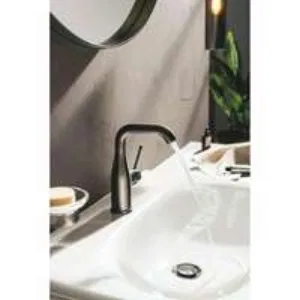 Смеситель для раковины GROHE Essence с донным клапаном, M-size, темный графит матовый (24173AL1) Смеситель для раковины GROHE Essence с донным клапаном, M-size, темный графит матовый (24173AL1)