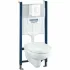 Комплект инсталляции GROHE Solido Compact 4 в 1 с подвесным унитазом Lecico Perth и сиденьем (39116000) Комплект инсталляции GROHE Solido Compact 4 в 1 с подвесным унитазом Lecico Perth и сиденьем (39116000)