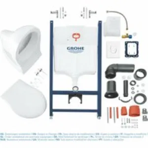 Комплект инсталляции GROHE Solido Compact 4 в 1 с подвесным унитазом Lecico Perth и сиденьем (39116000) Комплект инсталляции GROHE Solido Compact 4 в 1 с подвесным унитазом Lecico Perth и сиденьем (39116000)