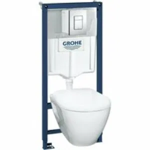 Комплект инсталляции GROHE Solido Perfect 4 в 1 с подвесным унитазом Lecico Serel и сиденьем (39186000) Комплект инсталляции GROHE Solido Perfect 4 в 1 с подвесным унитазом Lecico Serel и сиденьем (39186000)